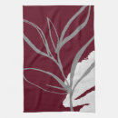Search for burgundy tea towels Leaves