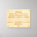 Search for historic map canvas prints Mexico