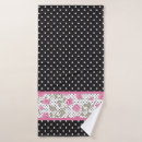 Search for pink white polka dot bath towels Modern