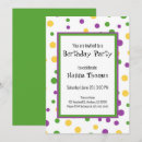 Search for mardi gras birthday invitations Typography