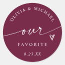 Search for mini wine wedding stickers Heart