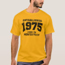 Search for established 1975 tshirts Birthday
