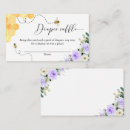 Search for bee on purple invitations For her
