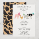 Search for farm 2nd birthday invitations Petting zoo