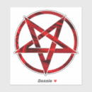 Search for red pentacle stickers Pentagram