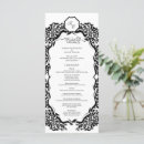 Search for black and white wedding programs Formal