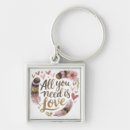 Search for all you need is love key rings Valentine