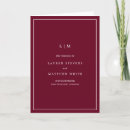 Search for burgundy wedding programmes Elegant