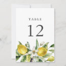 Search for lemon table cards Botanical