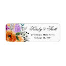 Search for black and purple return address labels Halloween