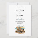 Search for beach chair invitations Watercolor