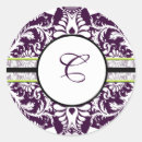 Search for letter c wedding stickers Damask