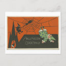 Search for vintage halloween greeting postcards Witch