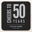 Search for 50th birthday coasters Celebration