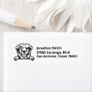 Search for dog art return address labels Golden retriever