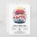 Search for enchanted birthday invitations Mushroom