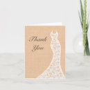 Search for burlap and lace thank you cards Bridal