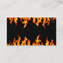 Search for fires business cards Fiery
