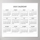 Search for black and white calendar posters Minimalist