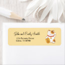 Search for calico cat return address labels Kitty