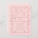 Search for blush pink gold baby shower invitations Typography