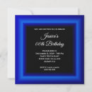 Search for sapphire blue birthday invitations Cobalt