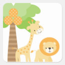 Search for jungle safari baby shower stickers Party