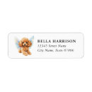 Search for white poodle return address labels Dog
