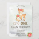 Search for deer birthday invitations Green
