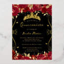 Search for red swirls invitations Red and gold