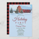 Search for red barn christmas invitations Country