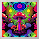 Search for psychedelic mushroom posters Vibrant