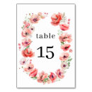 Search for red poppies table cards Summer