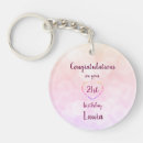 Search for 21st birthday key rings Twenty one
