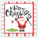 Search for playing golf stickers Santa
