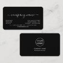 Search for script logo business cards Simple