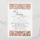 Search for formal black and rose gold invitations Calligraphy
