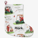 Search for golf christmas stockings Santa
