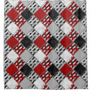 Search for black white and red shower curtains Retro