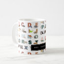 Search for cute alphabet mugs Animals
