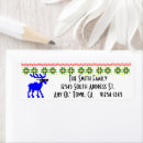 Search for sweater return address labels Reindeer