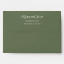 Search for olive green wedding envelopes Classic