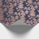 Search for rose gold and navy blue wrapping paper Glitter