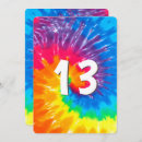 Search for tie dye birthday invitations Hippie