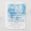 Search for snowflakes rehearsal dinner invitations Watercolor