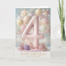 Search for 4th birthday cards Girl