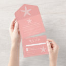 Search for starfish wedding invitations Coral