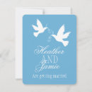Search for white dove wedding invitations Blue