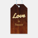 Search for love is sweet gift tags Rustic