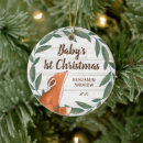 Search for baby fox christmas tree decorations Boy